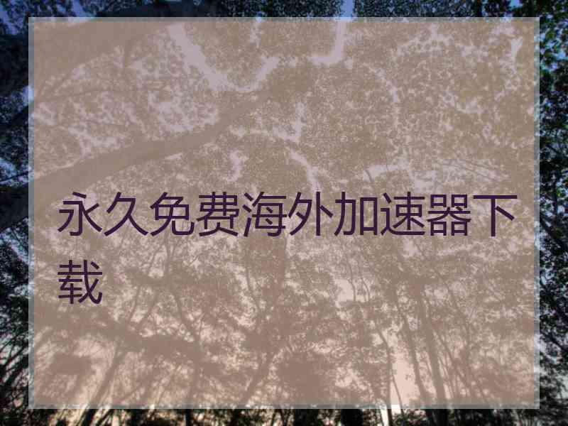 永久免费海外加速器下载