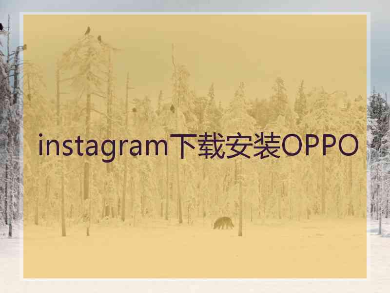 instagram下载安装OPPO