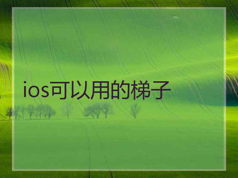 ios可以用的梯子