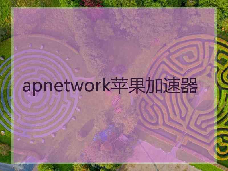 apnetwork苹果加速器