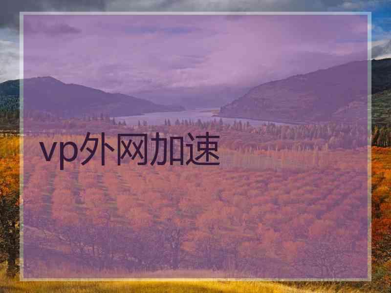 vp外网加速