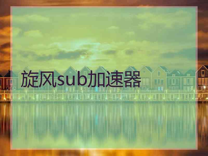 旋风sub加速器