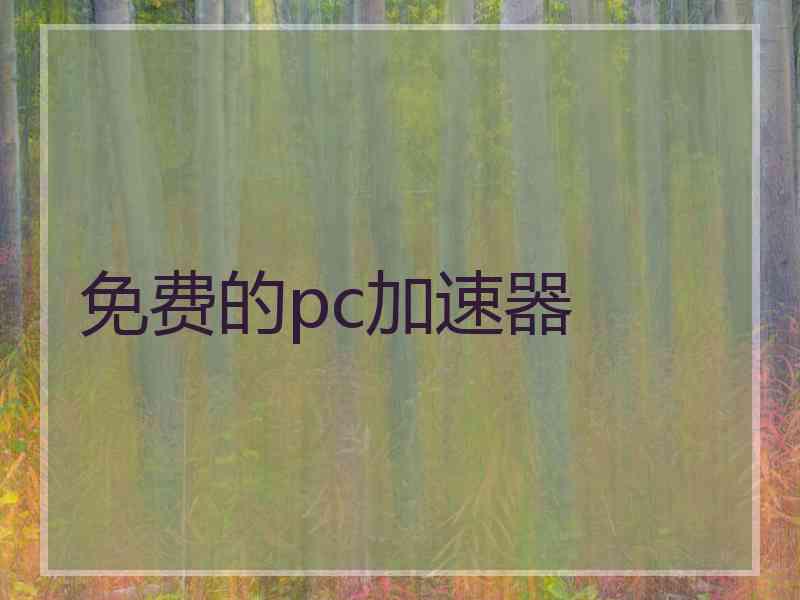 免费的pc加速器