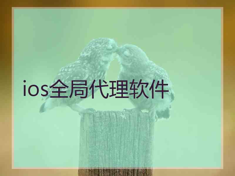 ios全局代理软件