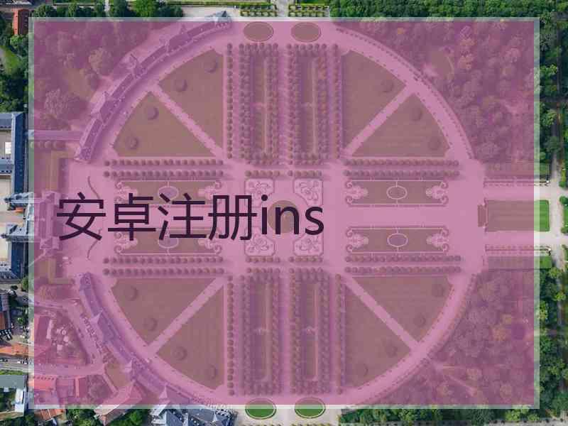 安卓注册ins