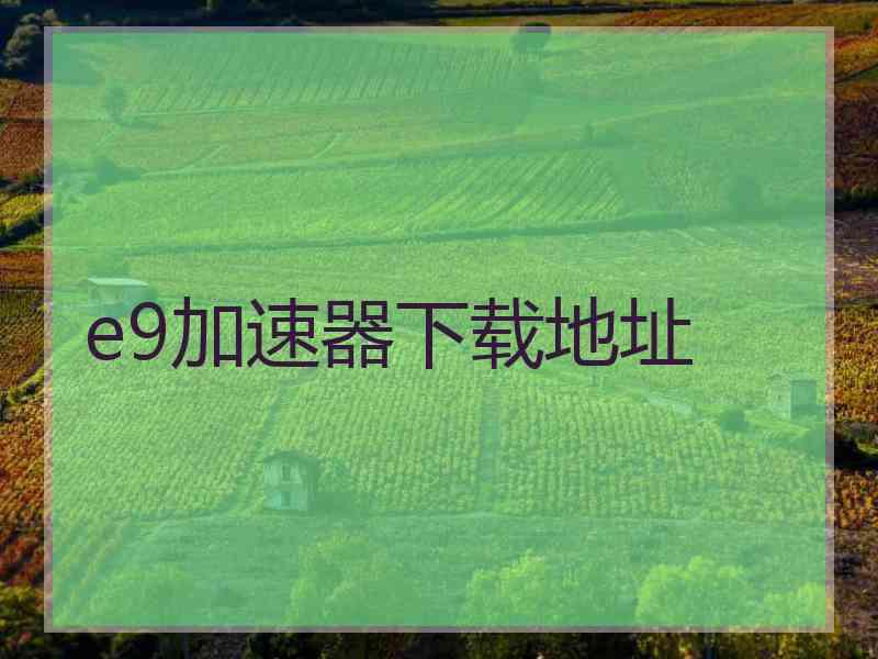 e9加速器下载地址