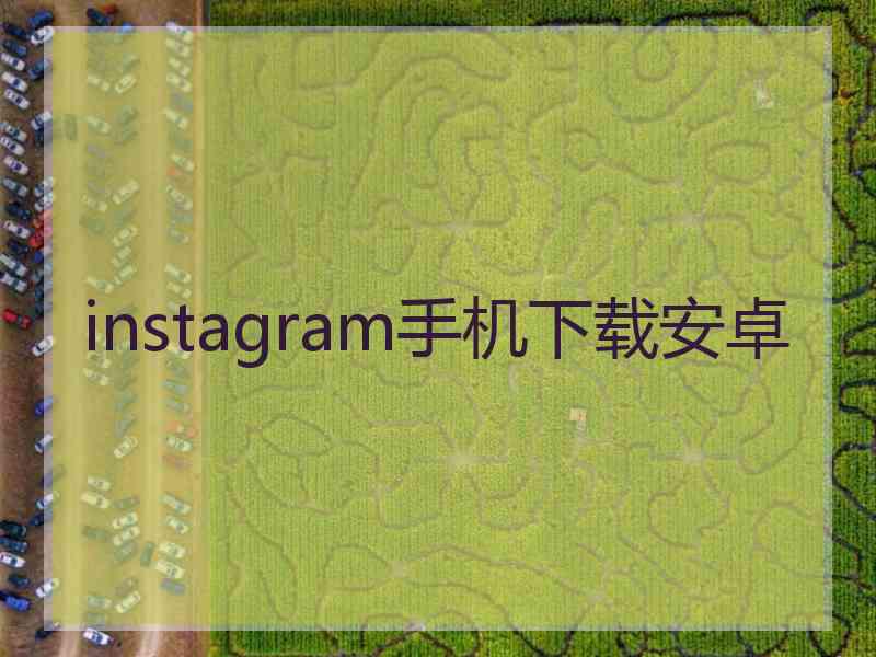 instagram手机下载安卓