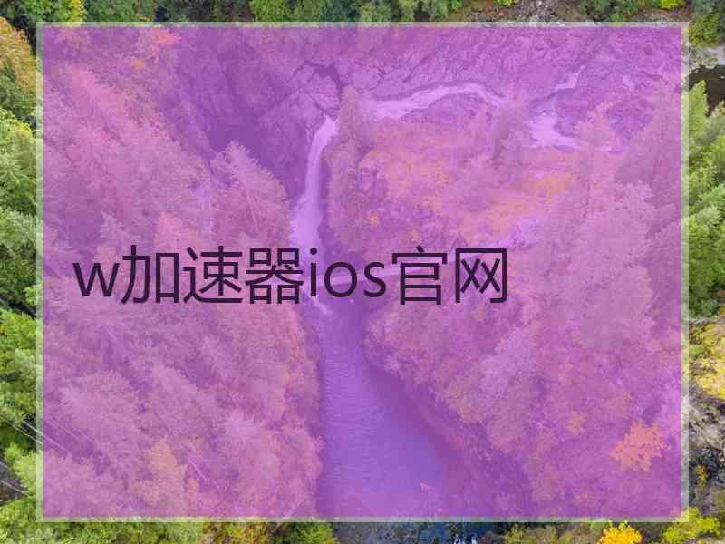 w加速器ios官网