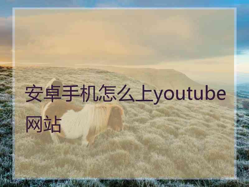 安卓手机怎么上youtube网站