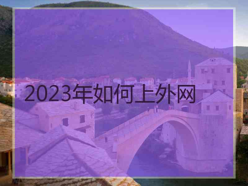 2023年如何上外网