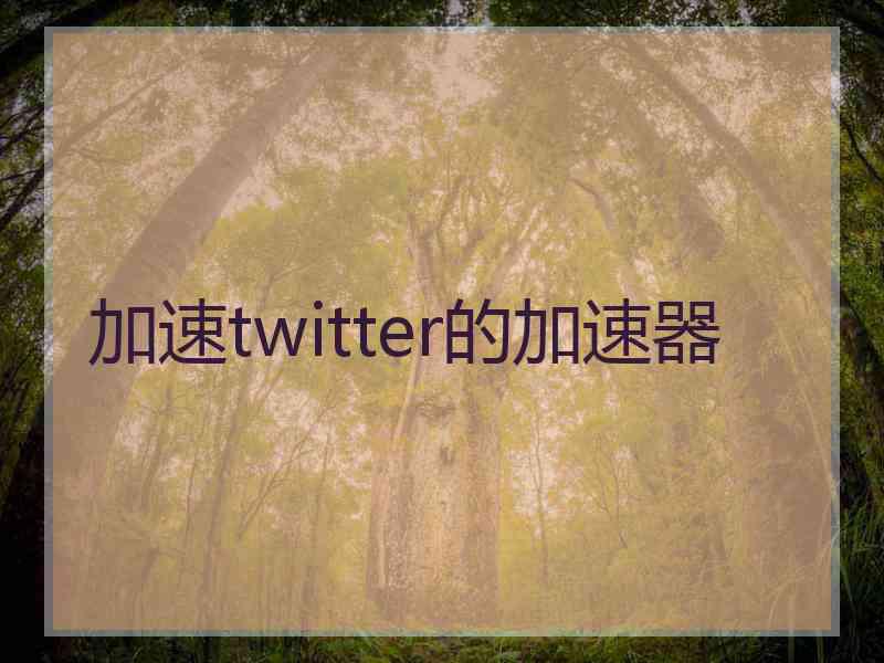 加速twitter的加速器