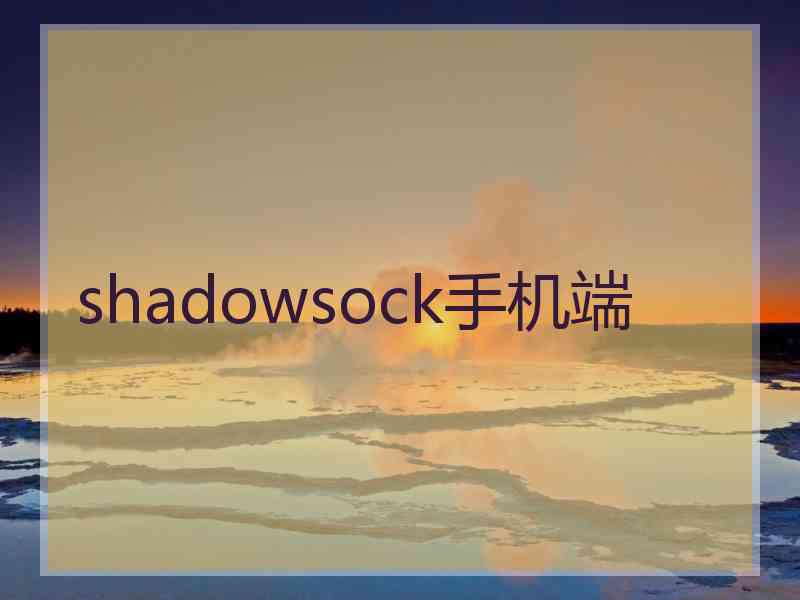 shadowsock手机端