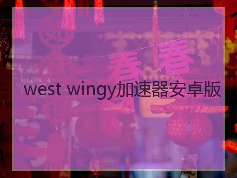 west wingy加速器安卓版