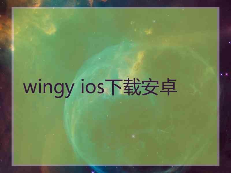 wingy ios下载安卓